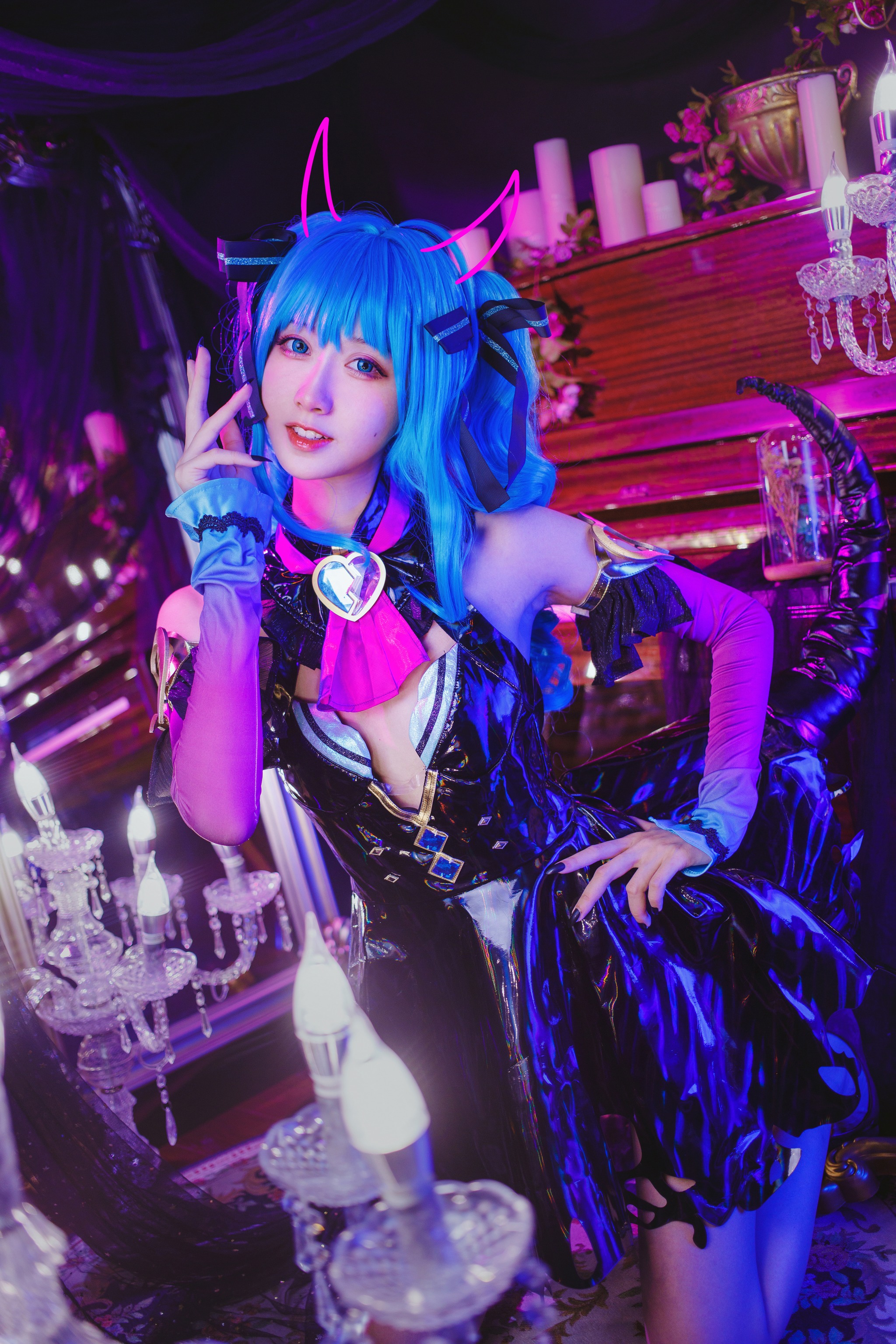 图片[1]-木棉棉 – NO.074 木绵绵OwO 初音未来miku-小恶魔[19P]-XikXak